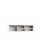 Manhattan Comfort Winston 53.14 TV Stand with 4 Shelves in White and Cinnamon 223951 - alternate 4